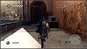 Move right and then use the handles to get to the balcony - Venice - San Marcos Secret - Dungeons - Assassins Creed II - Game Guide and Walkthrough