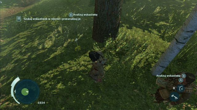 While in the woods, pay attention especially to bushes and places marked with a magnifying glass icon - Weapons and tracks in Assassins Creed III Remastered - Hunting - Assassins Creed III Game Guide & Walkthrough