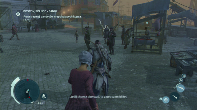 Catch and kill the bandit whos forcing tribute - Boston - northern district in Assassins Creed III Remastered - Assassin Guild - Assassins Creed III Game Guide & Walkthrough