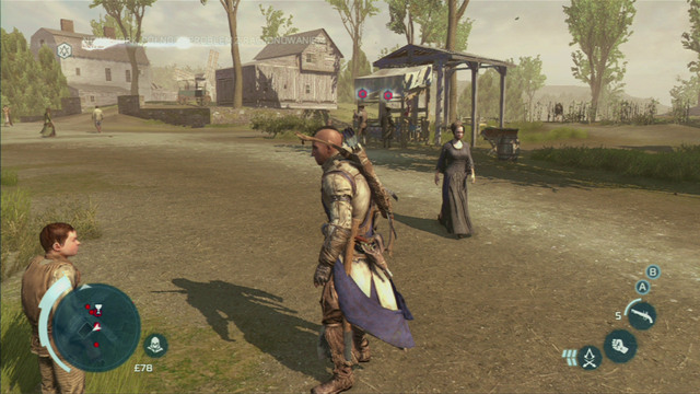 Beat the merchants to help the starving children - New York - northern district in Assassins Creed III Remastered - Assassin Guild - Assassins Creed III Game Guide & Walkthrough