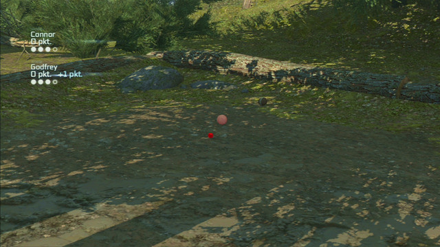 Everybody has four balls and the first one to throw is the one whose balls arent the closest to the Jack - Godfrey and Terry | Homestead | Assassins Creed III Remastered - Homestead - Assassins Creed III Game Guide & Walkthrough