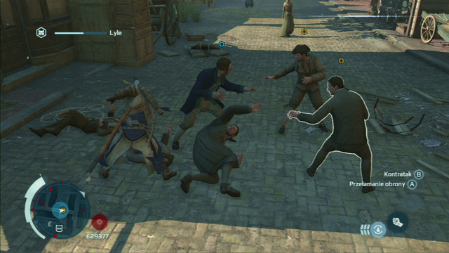 To end the mission, you need to protect the doctor from the attacking bandits - Dave the Blacksmith | Homestead | Assassins Creed III Remastered - Homestead - Assassins Creed III Game Guide & Walkthrough