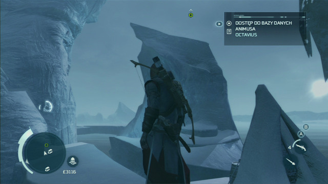 To get onboard the ship, you need to climb the rocks marked with green dots - Naval mission - The Ghost Ship | Captain Kidds treasure in AC III Remastered - Captain Kidds treasure - Assassins Creed III Game Guide & Walkthrough