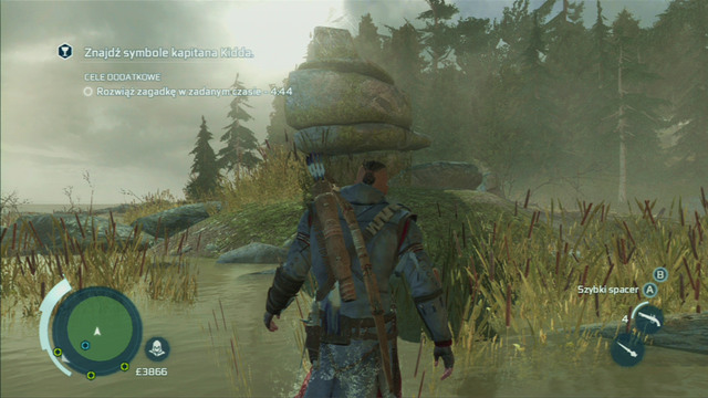 To find the mechanism parts, use Eagle Vision - Naval mission - Oak Island | Captain Kidds treasure in AC III Remastered - Captain Kidds treasure - Assassins Creed III Game Guide & Walkthrough