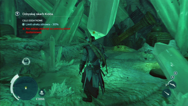 Pick it up and quickly run forward with the free run button pressed - Naval mission - Oak Island | Captain Kidds treasure in AC III Remastered - Captain Kidds treasure - Assassins Creed III Game Guide & Walkthrough