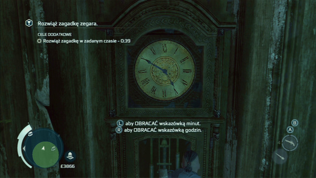 Optional objective: Complete the riddle in the given amount of time - Naval mission - The Mad Doctor Castle | Captain Kidds treasure in AC III - Captain Kidds treasure - Assassins Creed III Game Guide & Walkthrough
