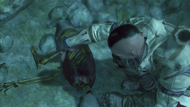 That way you will open a secret passage leading to a map fragment - Naval mission - The Mad Doctor Castle | Captain Kidds treasure in AC III - Captain Kidds treasure - Assassins Creed III Game Guide & Walkthrough