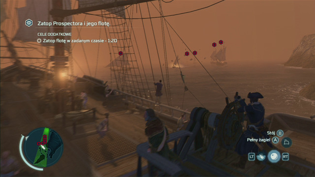 Optional objective: Sink the fleet within the time limit - 1:30 - Raiding the Prospector | Privateer Contracts in Assassins Creed III Remastered - Privateer Contracts - Assassins Creed III Game Guide & Walkthrough