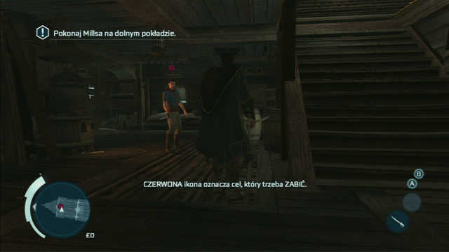 After a couple days the ship will be attacked and you will get locked below deck, where you will have to fight with a mysterious crew member - Sequence 1 - Journey to the New World | Assassins Creed III Walkthrough - Walkthrough - Assassins Creed III Game Guide & Walkthrough