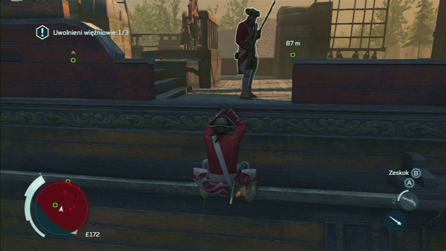 After hes dead, go lower and wait for the second guard to return to his position - Sequence 2 - Infiltrating Southgate | Assassins Creed III Remastered Walkthrough - Walkthrough - Assassins Creed III Game Guide & Walkthrough