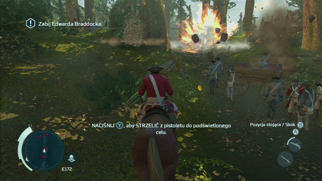 Optional objective: Destroy 3 powder carts - Sequence 3 - The Braddock Expedition | Assassins Creed III Walkthrough - Walkthrough - Assassins Creed III Game Guide & Walkthrough