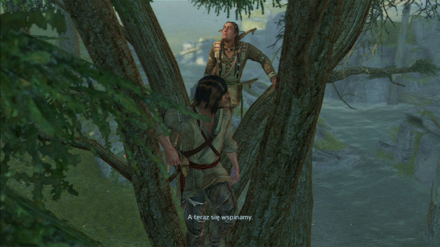There you will receive a task of obtaining a feather lying at the top of the rock - Sequence 4 - Feathers and Trees | Assassins Creed III Remastered Walkthrough - Walkthrough - Assassins Creed III Game Guide & Walkthrough