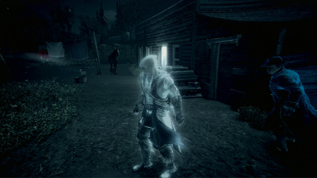 After you reach the village, get off your horse, wait for the British soldiers to move a bit further and use Eagle Vision - Sequence 7 - The Midnight Ride | Assassins Creed III Remastered Walkthrough - Walkthrough - Assassins Creed III Game Guide & Walkthrough