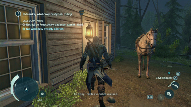 Find the manor using Eagle Vision and knock on the door - Sequence 7 - The Midnight Ride | Assassins Creed III Remastered Walkthrough - Walkthrough - Assassins Creed III Game Guide & Walkthrough