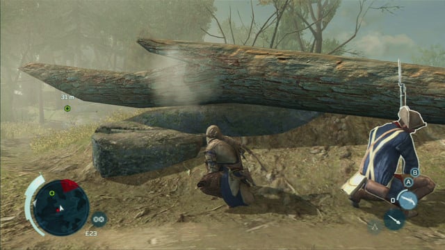 After the next salvo is fired, quickly head to the green point on the left - Sequence 7 - Battle of Bunker Hill | Assassins Creed III Remastered Walkthrough - Walkthrough - Assassins Creed III Game Guide & Walkthrough