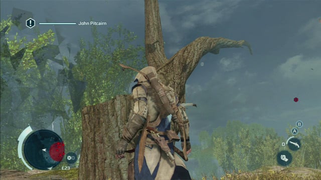 After the death of the second soldier, climb onto the leaned tree and afterwards onto the neighbouring one - Sequence 7 - Battle of Bunker Hill | Assassins Creed III Remastered Walkthrough - Walkthrough - Assassins Creed III Game Guide & Walkthrough