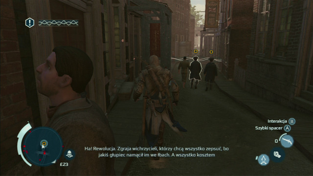 Optional objective: Perform a successful mobile eavesdrop - Sequence 8 - Something on the Side | Assassins Creed III Remastered Walkthrough - Walkthrough - Assassins Creed III Game Guide & Walkthrough