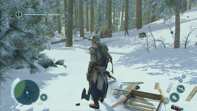 The second is on the road as well, but a bit to the left - Sequence 9 - Missing Supplies | Assassins Creed III Remastered Walkthrough - Walkthrough - Assassins Creed III Game Guide & Walkthrough