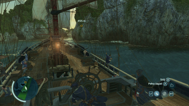 Optional objective: Stay within distance of the opponent - 500m - Sequence 9 - A Bitter End | Assassins Creed III Remastered Walkthrough - Walkthrough - Assassins Creed III Game Guide & Walkthrough