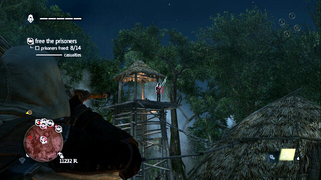 Right next to the cottages, there are towers with musketeers on top - 04 - Overrun And Outnumbered | Sequence 4 - Sequence 4 - Assassins Creed IV: Black Flag Game Guide & Walkthrough