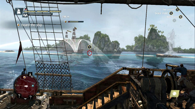 Keep hitting the ship - 02 - Vainglorious Bastards | Sequence 8 - Sequence 8 - Assassins Creed IV: Black Flag Game Guide & Walkthrough