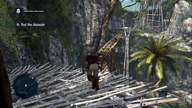 You will reach some primitive developments in the form of huts - 01 - Edward Kenway | Sequence 1 - Sequence 1 - Assassins Creed IV: Black Flag Game Guide & Walkthrough