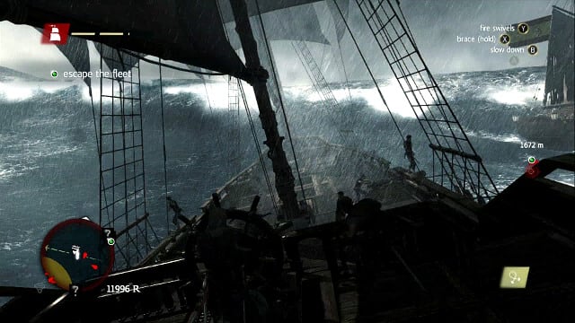The wave needs to be entered with the ships bow - 06 - The Treasure Fleet | Sequence 2 - Sequence 2 - Assassins Creed IV: Black Flag Game Guide & Walkthrough