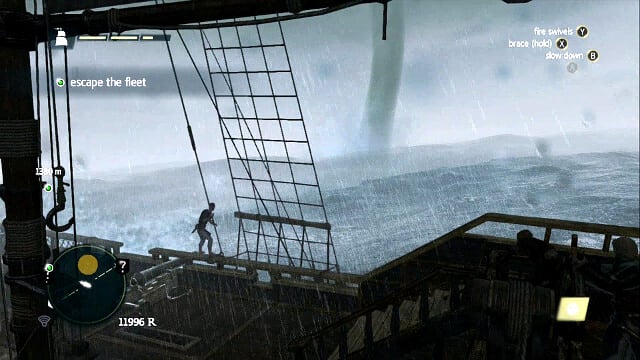 Finally, maneuver among tornadoes - 06 - The Treasure Fleet | Sequence 2 - Sequence 2 - Assassins Creed IV: Black Flag Game Guide & Walkthrough