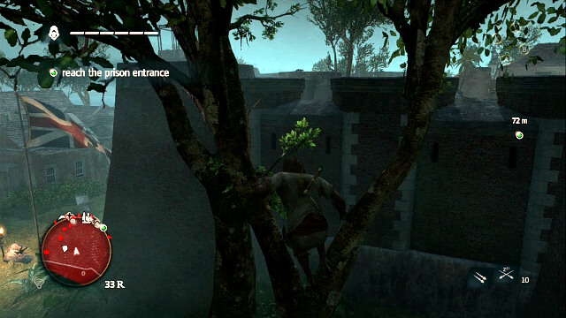 Jump onto the wall from the tree - 01 - To Suffer Without Dying | Sequence 11 - Sequence 11 - Assassins Creed IV: Black Flag Game Guide & Walkthrough