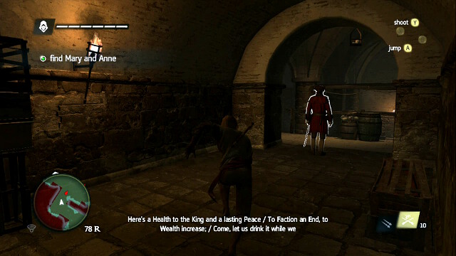 Keep pushing deeper into the prison - 01 - To Suffer Without Dying | Sequence 11 - Sequence 11 - Assassins Creed IV: Black Flag Game Guide & Walkthrough