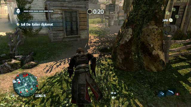 Walk into the place that you can see in the screenshot - 01 - A Governor No Longer | Sequence 12 - Sequence 12 - Assassins Creed IV: Black Flag Game Guide & Walkthrough