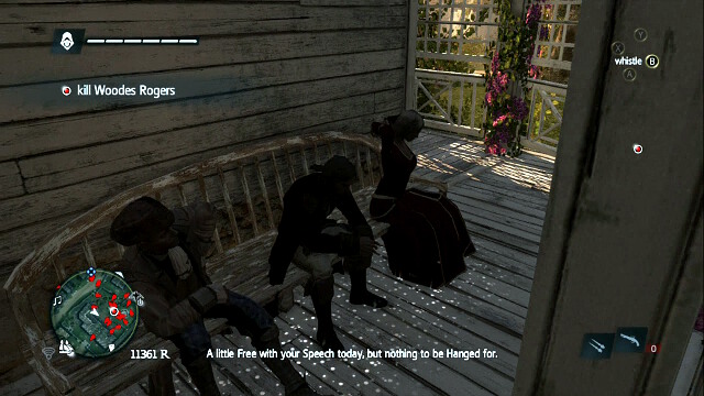 OPTIONAL OBJECTIVE- kill Rogers from a bench - 01 - A Governor No Longer | Sequence 12 - Sequence 12 - Assassins Creed IV: Black Flag Game Guide & Walkthrough