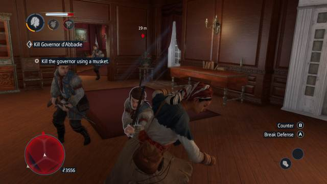 Try to seize the enemy's musket as he is attacking - Sequence 1 (part 2) - The storyline - Assassins Creed: Liberation HD - Game Guide and Walkthrough