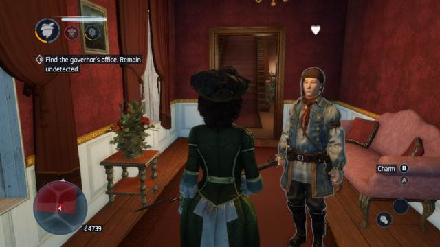 You can charm the guards, but you do not need to kill them. - Sequence 1 (part 2) - The storyline - Assassins Creed: Liberation HD - Game Guide and Walkthrough