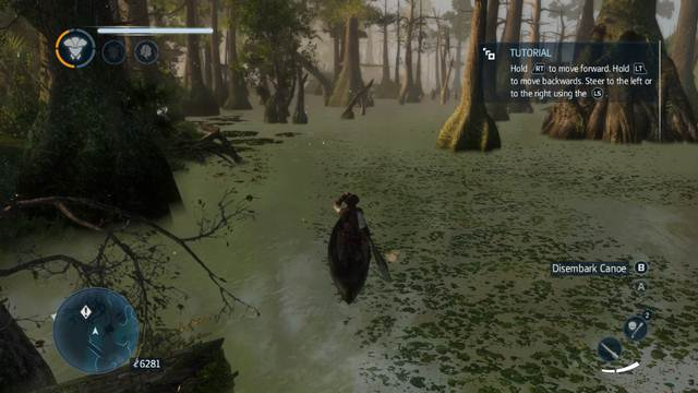 Use canoe to move around waters - Sequence 2 - The storyline - Assassins Creed: Liberation HD - Game Guide and Walkthrough