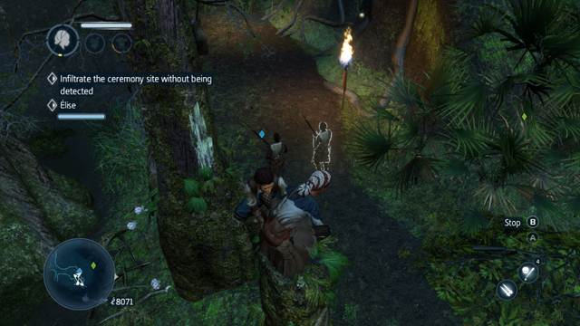 Take out two guards, next to each other, with the Concealed Blades - Sequence 2 - The storyline - Assassins Creed: Liberation HD - Game Guide and Walkthrough