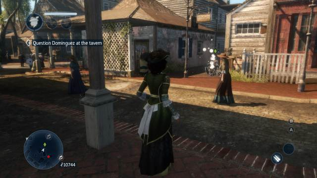 The captain is sitting on the barrels, next to the fence - Sequence 3 (part 1) - The storyline - Assassins Creed: Liberation HD - Game Guide and Walkthrough