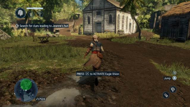 Activate the Eagle Vision in the green zone - Sequence 4 (part 2) - The storyline - Assassins Creed: Liberation HD - Game Guide and Walkthrough