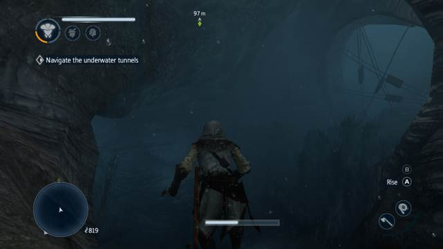 The left tunnel leads to the mission objective - Sequence 6 - The storyline - Assassins Creed: Liberation HD - Game Guide and Walkthrough