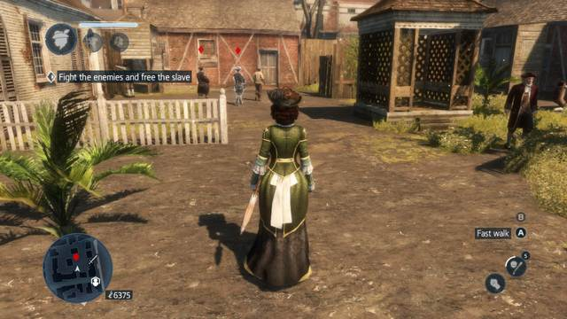 Kill them in a way that guarantees that you will not be seen - Free Slaves - Side missions - Assassins Creed: Liberation HD - Game Guide and Walkthrough