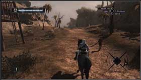 After you pass a village, at the ravine, pick the road on your right and you will reach the next tower - Assassins Creed: MB03 - Garnier de Naplouse of Acre - Assassins Creed: Memory Block 03 - Assassins Creed (PC) Game Guide