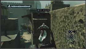 Jump on the boxes and run straight ahead. - Assassins Creed: MB03 - Talal of Jerusalem - Assassins Creed: Memory Block 03 - Assassins Creed (PC) Game Guide