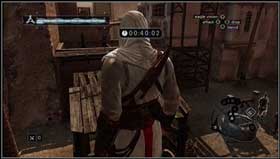 Jump on the scaffolding, take the next flag from the footbridge and climb onto the roof of the building. - Assassins Creed: MB04 - Abul Nuqoud of Damascus - Assassins Creed: Memory Block 04 - Assassins Creed (PC) Game Guide