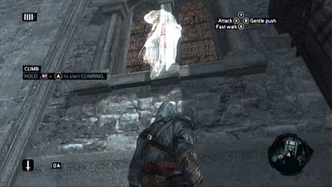 On the upper floor run up the wall and then keep following your ancestor's spirit - Memory 2 - p. 2 - Sequence 1 - A Sort of Homecoming - Assassins Creed: Revelations - Game Guide and Walkthrough