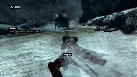 Holding the rope attached to the chariot, try to control Ezio so he avoids stones on both sides of the road - Memory 4 - Sequence 1 - A Sort of Homecoming - Assassins Creed: Revelations - Game Guide and Walkthrough