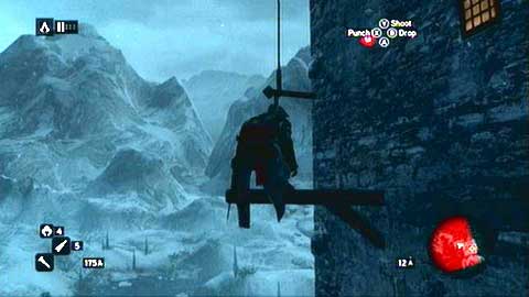 After you've climbed to the first tower floor, continue climbing to the left from the wooden door - Memory 5 - p. 2 - Sequence 1 - A Sort of Homecoming - Assassins Creed: Revelations - Game Guide and Walkthrough