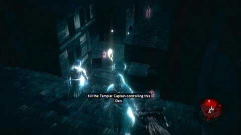 In order to do this, use the Eagle Sense and point the cursor at men below - Memory 7 - Sequence 2 - The Crossroads of The World - Assassins Creed: Revelations - Game Guide and Walkthrough