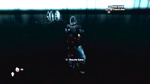 When you use proper ingredients, test the bomb by pressing Y - Memory 4 - Sequence 3 - Lost and Found - Assassins Creed: Revelations - Game Guide and Walkthrough