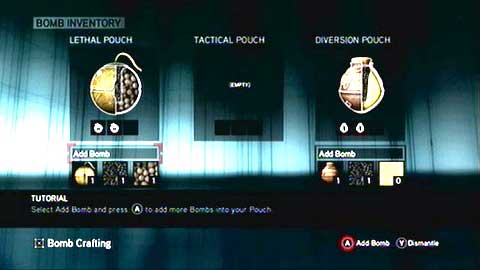 Your task now is to create a bomb by choosing