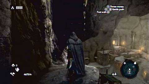 When you get to the indicated place, go up the floor - Memory 1 - Sequence 7 - Underworld - Assassins Creed: Revelations - Game Guide and Walkthrough
